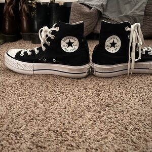 Converse Platform Black High-Top Sneakers